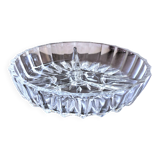 Plat de service dit "mendiant" verre taillé vintage