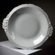 Large hollow serving dish, fine white Limoges porcelain, vintage/antique