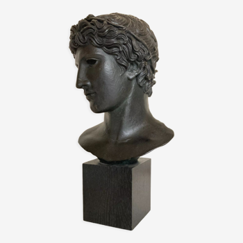 Tête d'athlète vainqueur antiquités gréco romaines Musée du Louvre