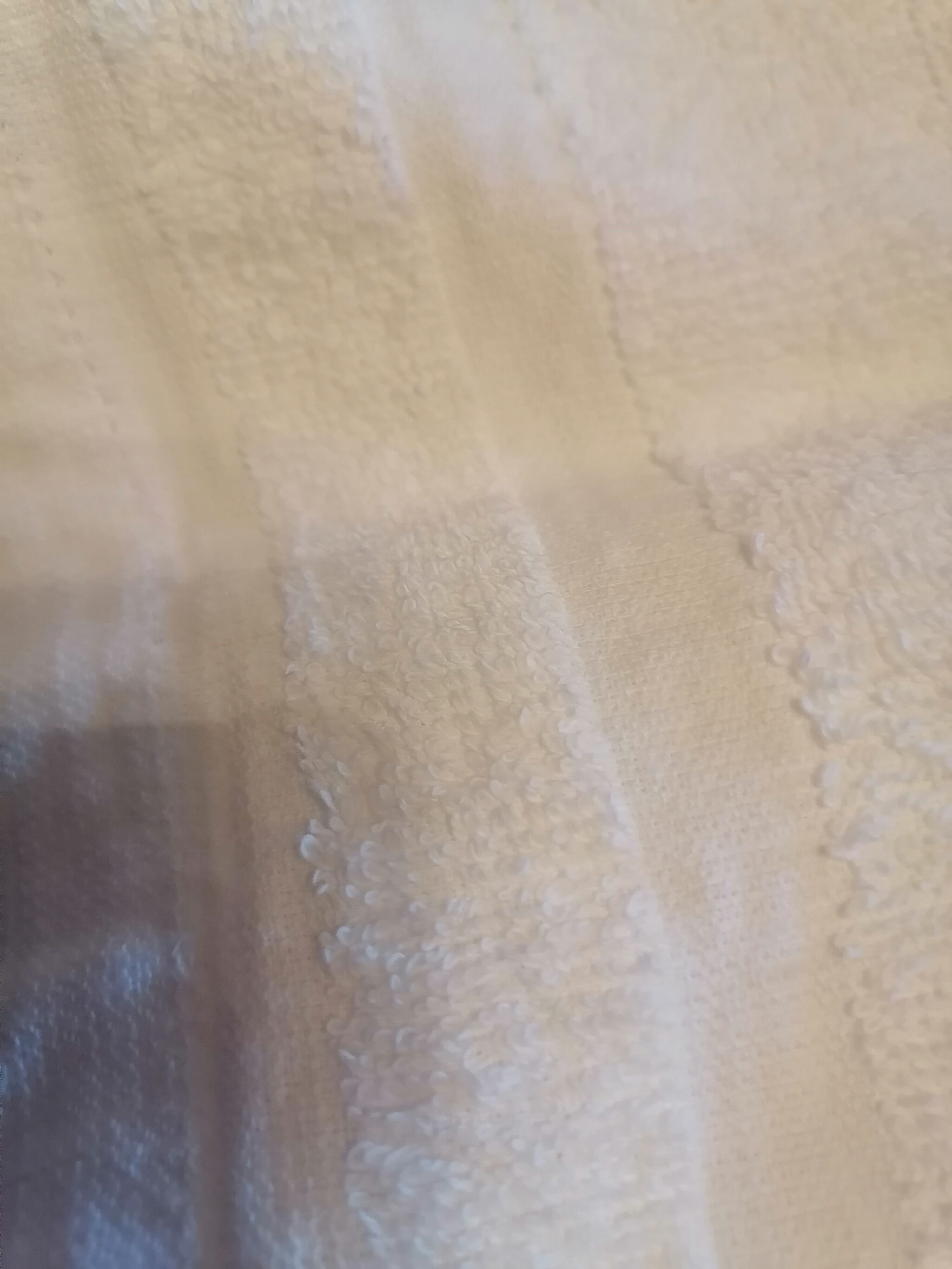 Set of 6 white embroidered terry towels 1930.1950