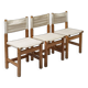 Set of 3 rare dining chairs 'Kotka' by Tomas Jelinek for Ikea, 1980s