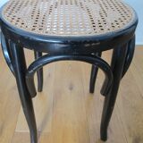 Two stools caned Berc Antoine