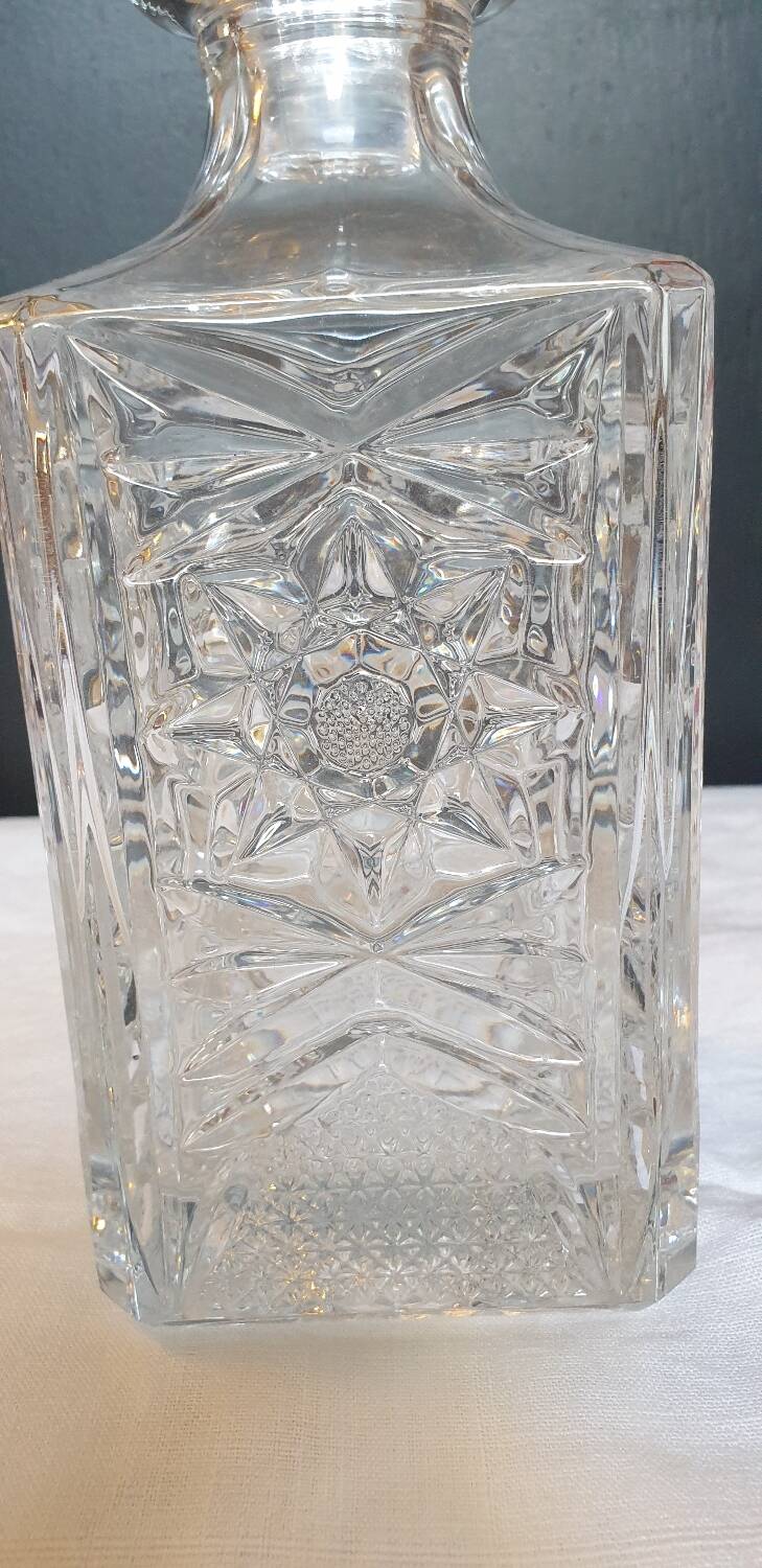 Crystal whiskey decanter