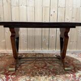 Table à manger ovale en marbre et palissandre