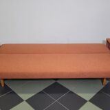 Mier Topolčany Design reclining sofa Czechoslovakia 1960s.