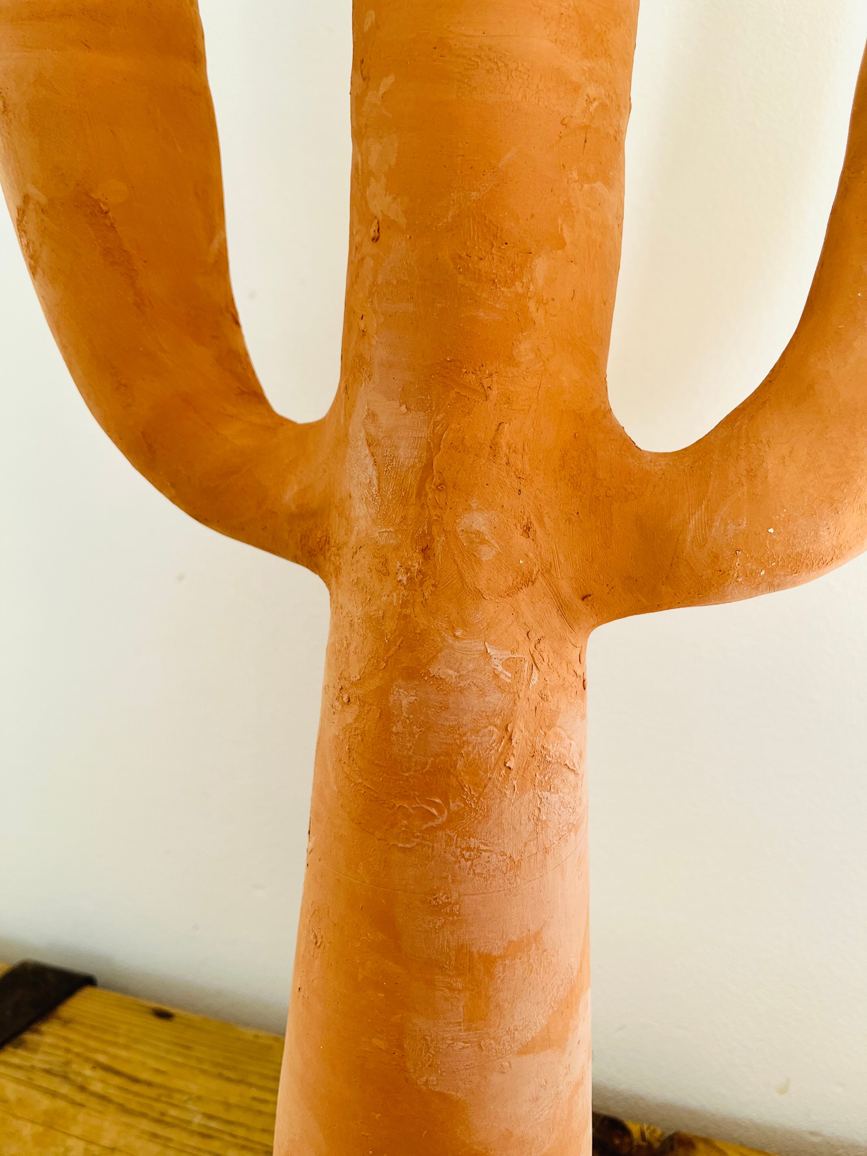 Moroccan raw terracotta candle holder