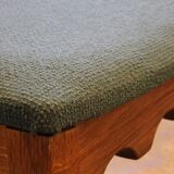 Six vintage 1960s Danish ladderback oak chairs, Henning Kjærnulf brutalist style