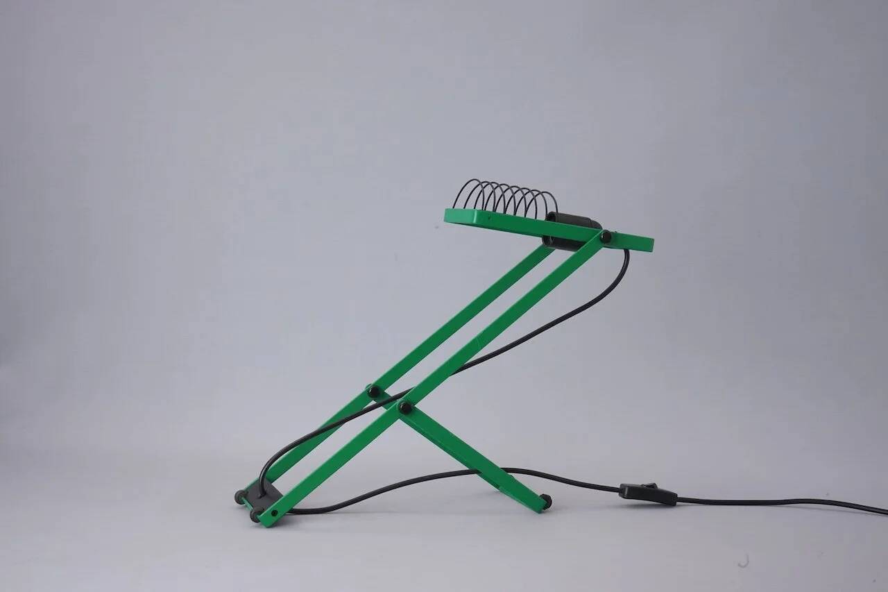 First edition Sintesi Tavolo lamp in green by Ernesto Gismondi for Artemide