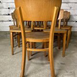 Set of 10 bistro chairs bar thonet year 60