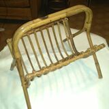 Rattan magazine holder