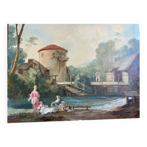 Peinture à l'huile sur - toile