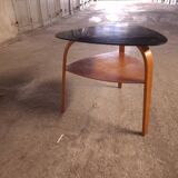 Table basse Bow-wood design Hugues Steiner