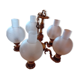 Lustre en bronze et laiton
