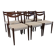 Set of 6 Scandinavian style teak chairs, France circa 1970.