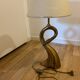 Lampe de table, sculpture cygne, par Regina, Italie 1970