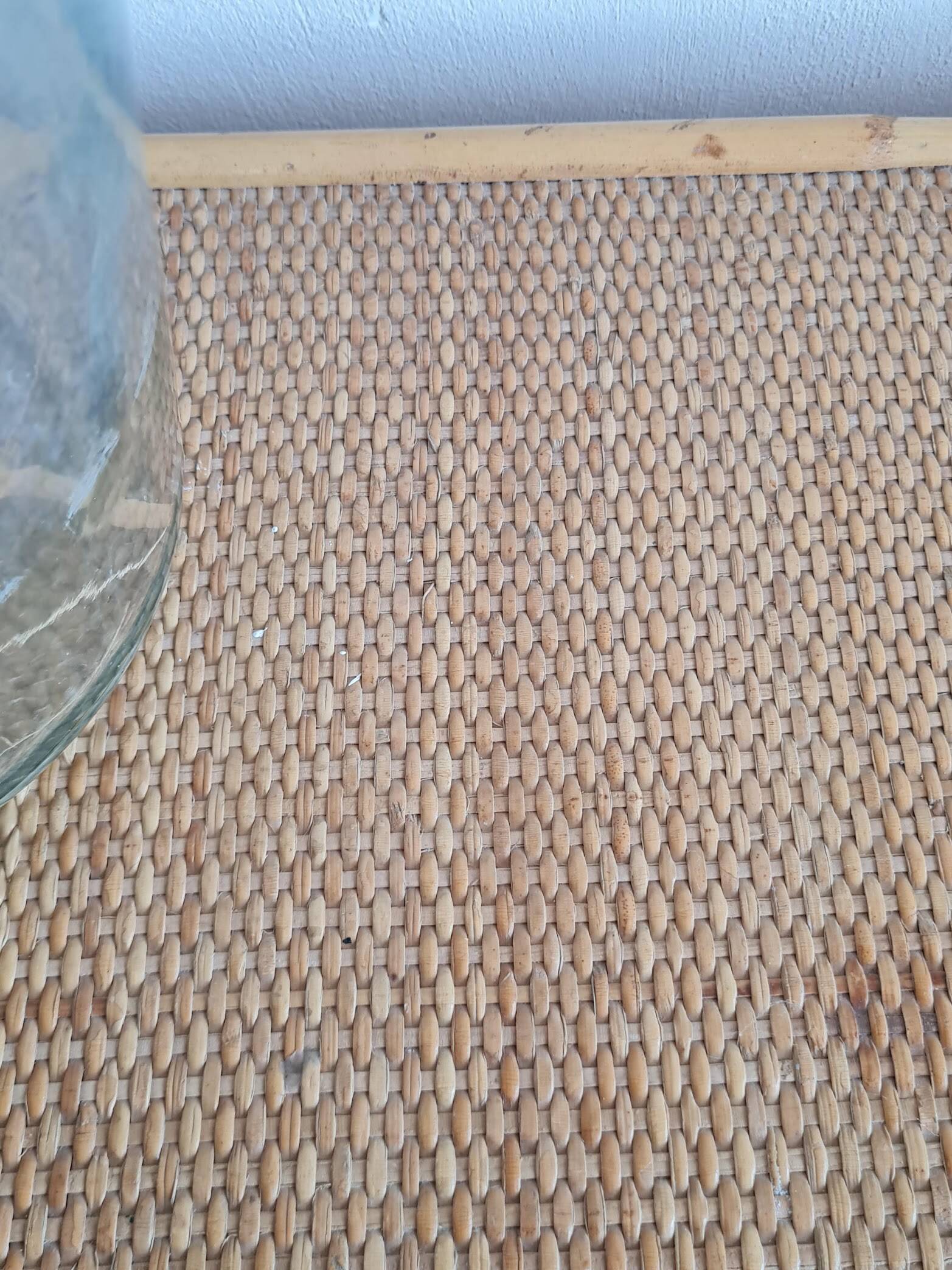 Vintage rattan chest of drawers