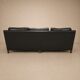 Mid-century black leather Scandinavian 3-seater sofa, 1950s