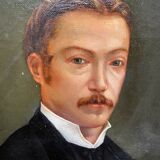 Table HST 1873 "Family portrait" Edmond MENESTRIER (?-1884) + frame