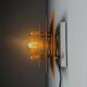 Pyramid Layered Wall Lamp In Orange By Hustadt Leuchten, Germany 1960S