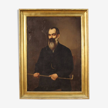 Framework portrait of a gentleman from 19th century