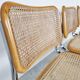 Set of 4 vintage Marcel Breuer Cesca chairs, made in italy, 1970s