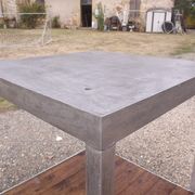 Table industrielle fer et bois