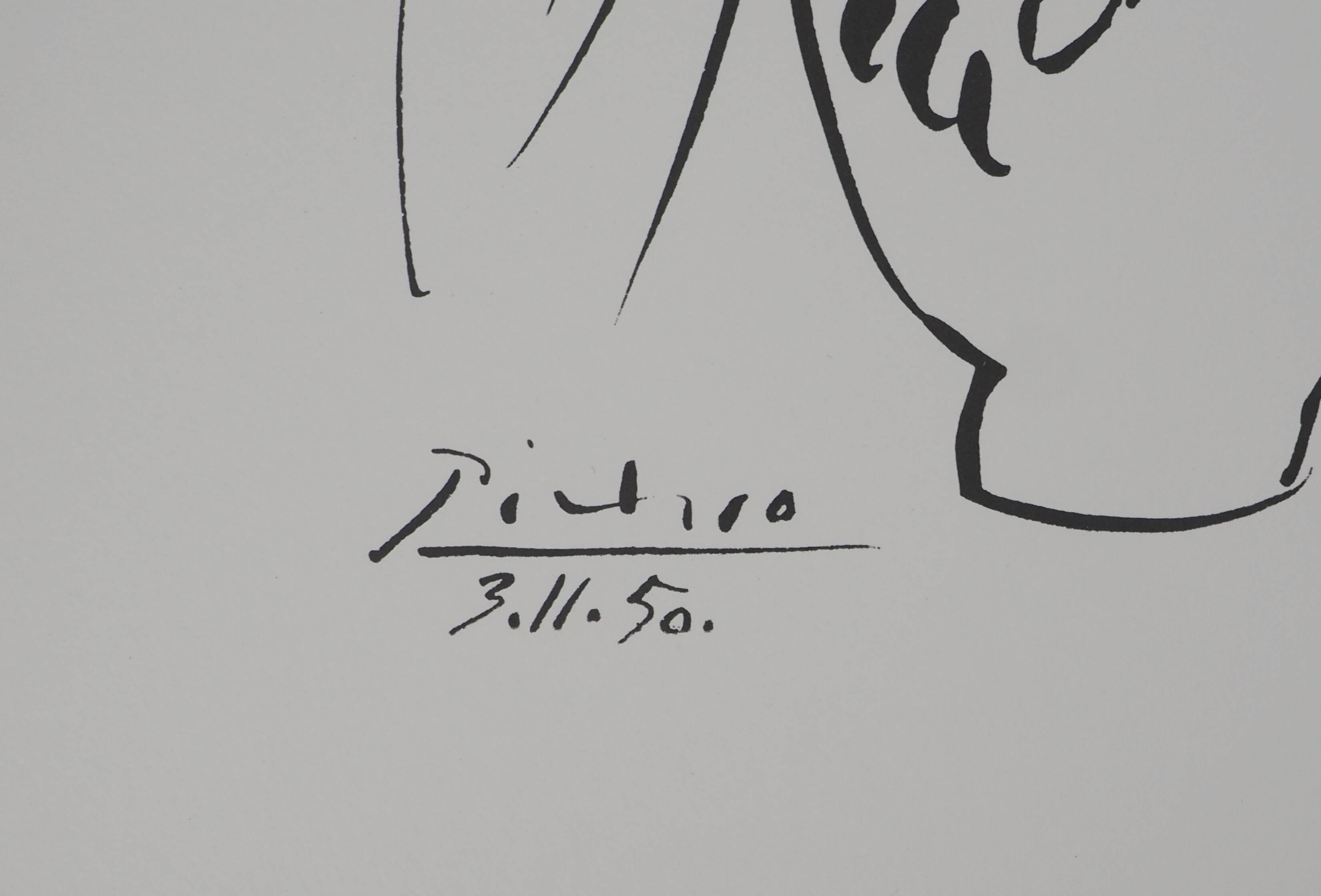 Pablo PICASSO: Maternal Love, signed lithograph