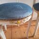 Pair of antique medallion chairs, boudoir seats in Louis XV style.