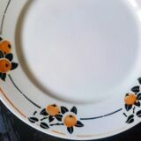 Six Art Deco plates from Badonviller service "Madeleine"