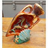 Lampe veilleuse amphore céramique vintage