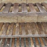 Ancien rack - étagère d'atelier en teck birman