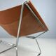 Pierre Paulin AP-14 cognac leather armchair for A. Polak, 1955