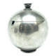 Mid-century modern sugar bowl, silver-plated brass, HEFRA, Poland, 1960s