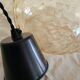 Amber yellow glass pendant lamp