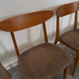 Set of 4 Deense teak Farstrup Møbler Model 210 eetkamerstoelen, dining