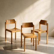 Lot de 3 chaises Rainer Schell pour Schlapp Möbel — années 70