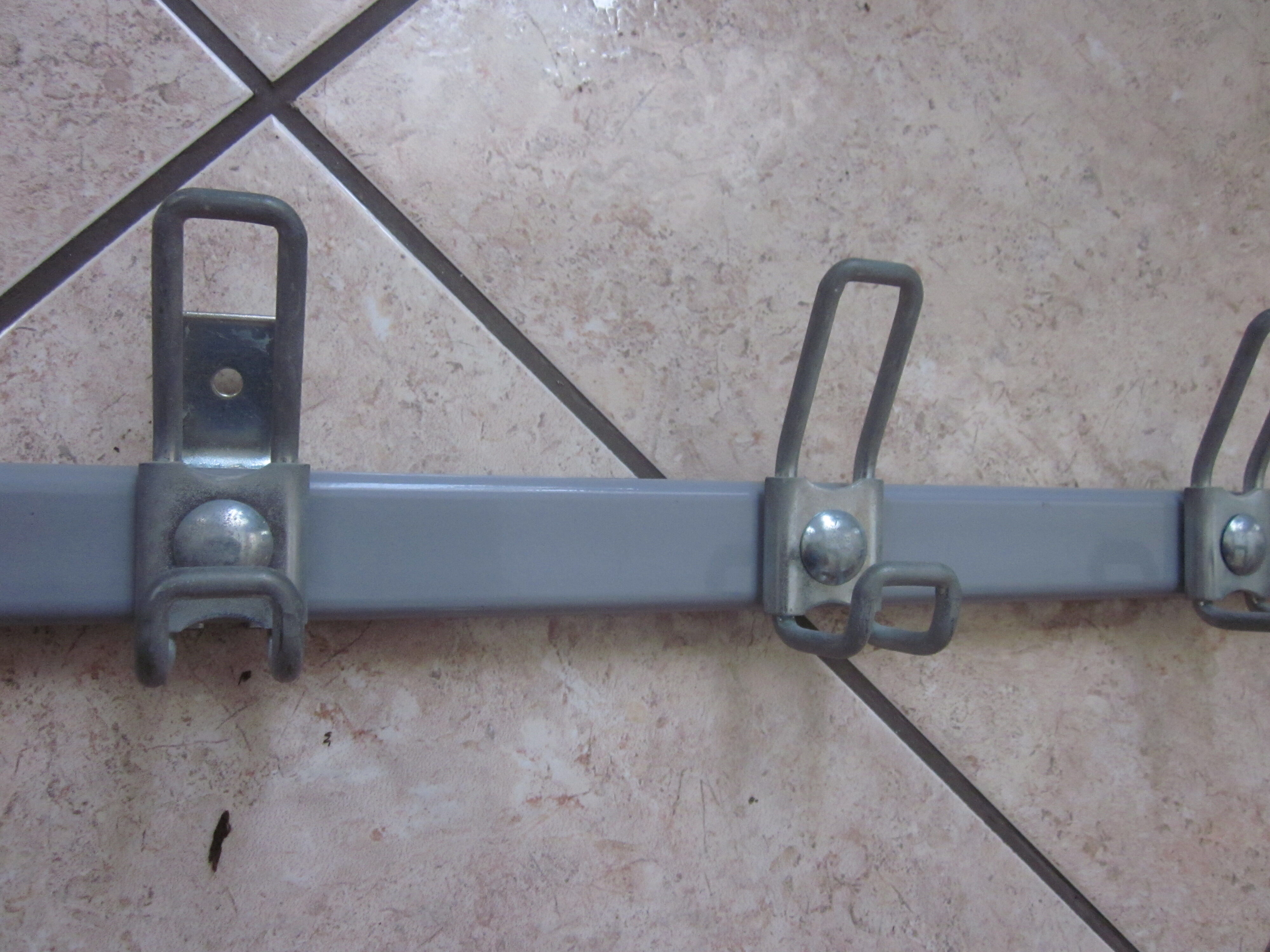 Metal school coat holder