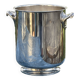 Champagne bucket cooler silver metal shell socket, Gallia Christofle