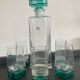 Vintage whisky decanter and Luigi Bormioli Italy glasses