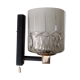 Wall light thick molded glass and 50s brass