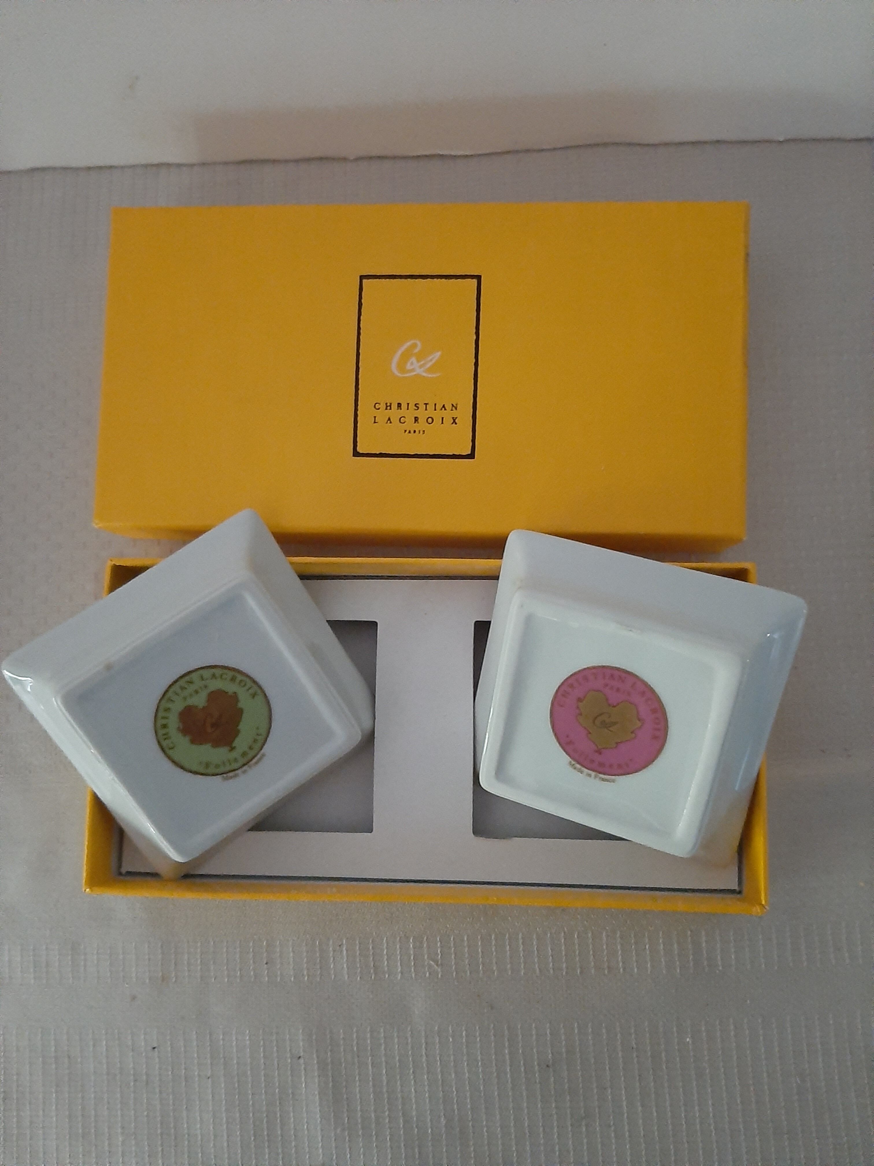 Porcelain ashtrays Madly Christian Lacroix