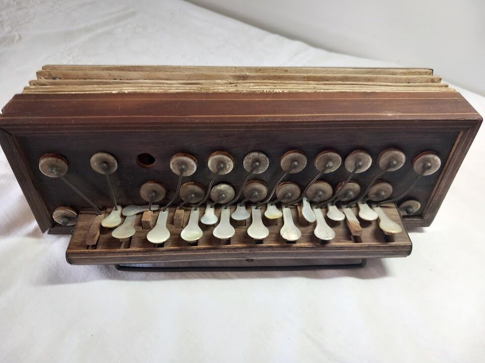 Romantic antique accordion