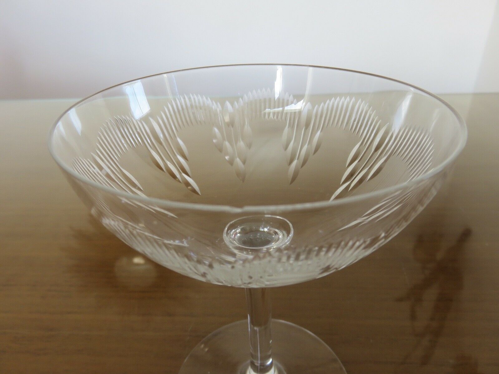 6 Baccarat champagne glasses "Molière" model