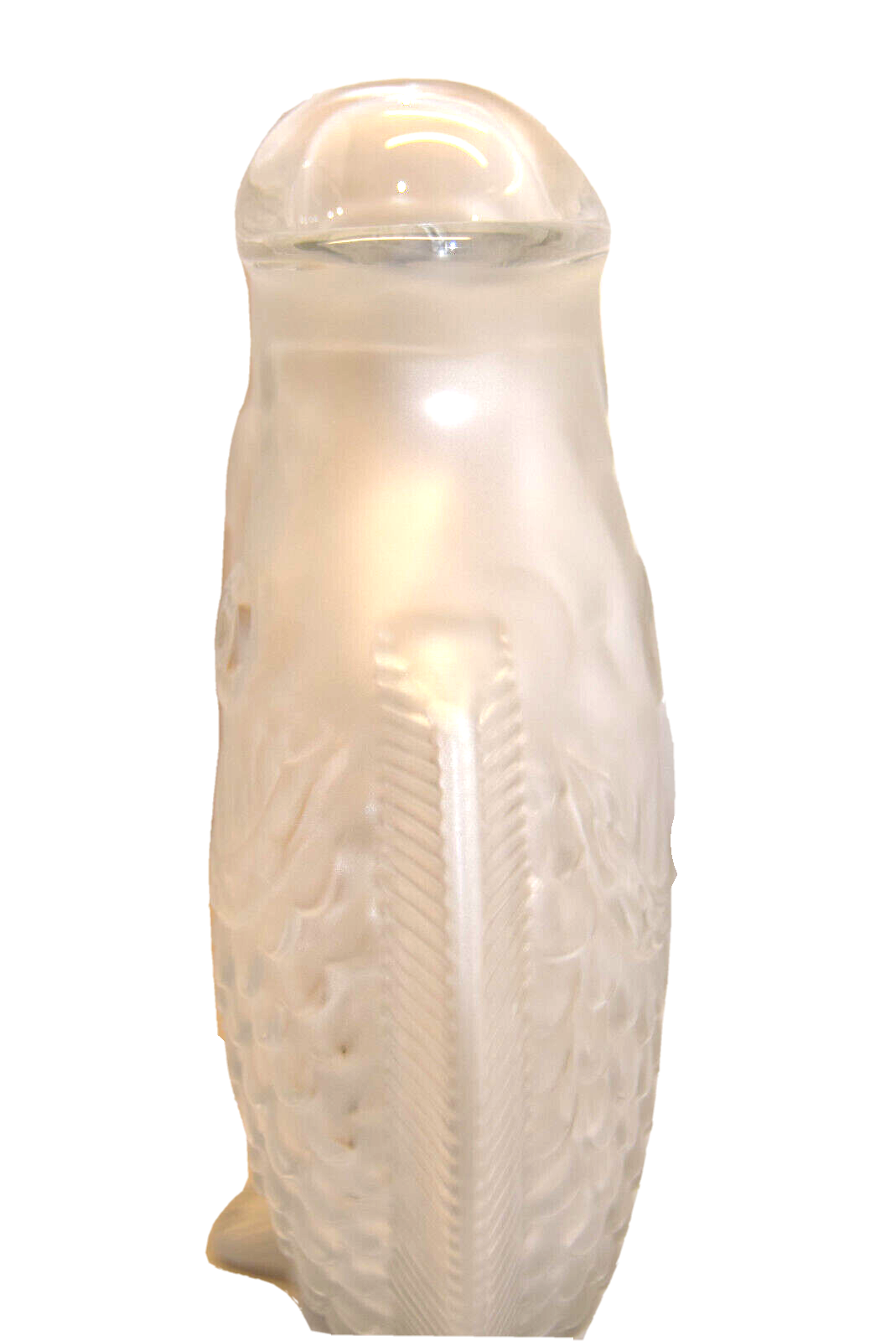 Crystal fish vase by bayel royal crystal of champagne