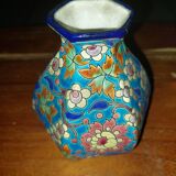 Vase en émaux Longwy décoré à la main