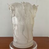 Lamp decorated with horses in plexiglass from the 70s