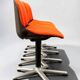Vintage armchair model 231/5 in orange fabric by Wilkhahn