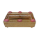 Golden metal catchall with pink stones