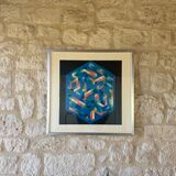 Impression vintage de Victor Vasarely Op Art vers les années 70