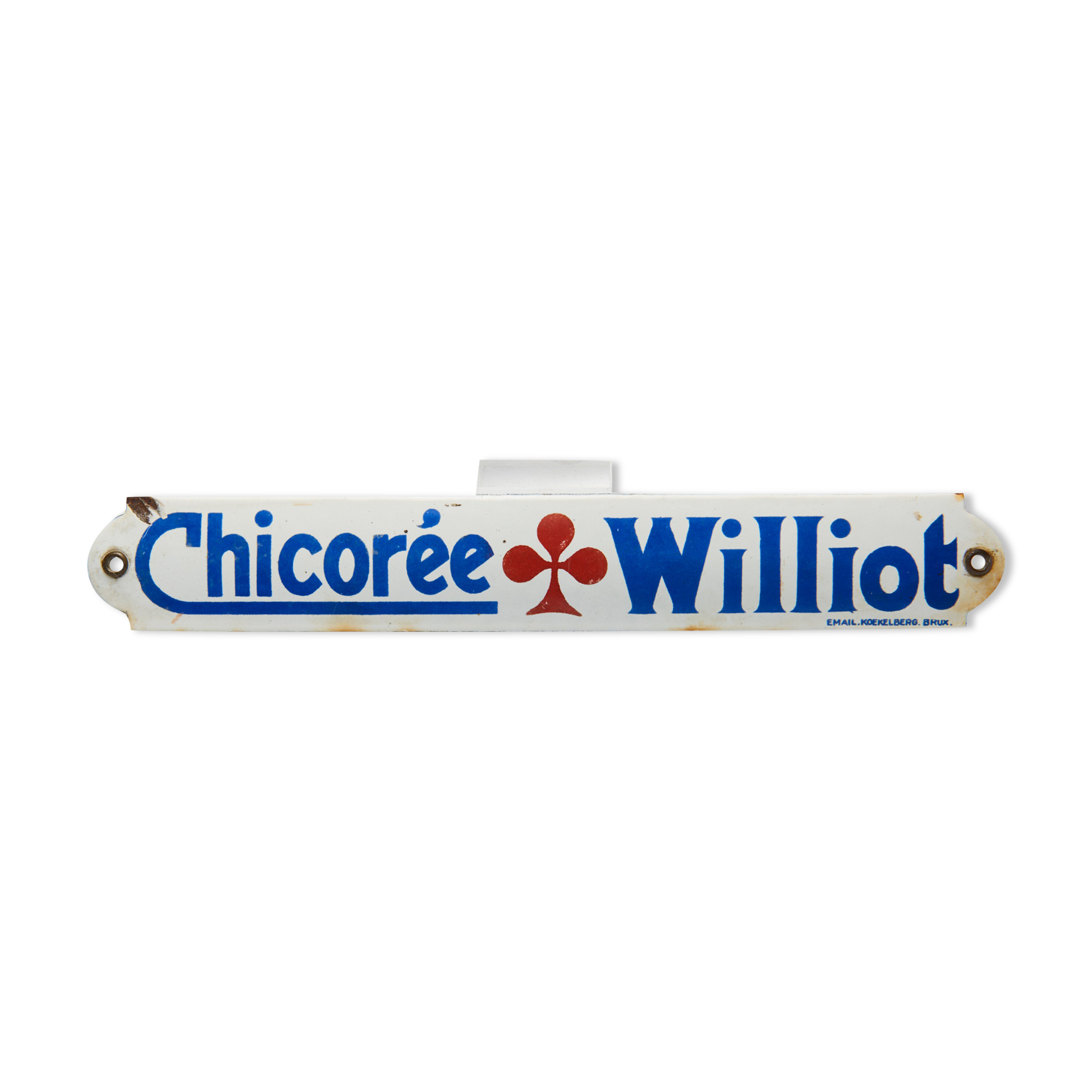 small enamelled advertising plaque "Chicory Williot"